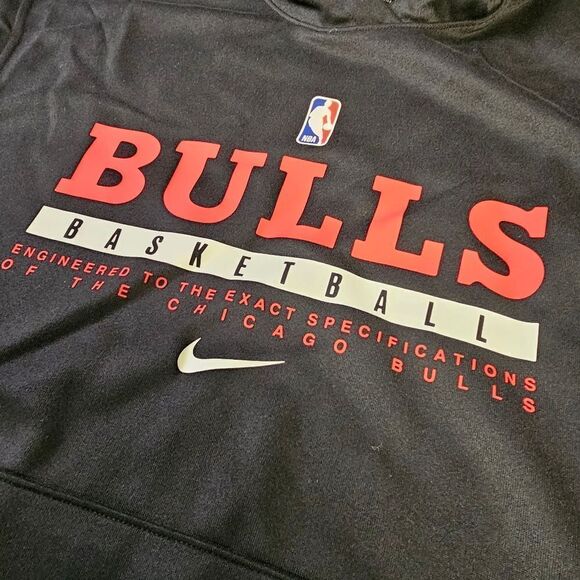 Nike NBA Player Issue Chicago Bulls Sleeveless Shooting Hoodie Mens Size XL - Picture 3 of 5
